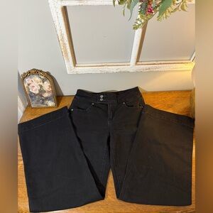 1822 Denim Women's Black Flare Jeans